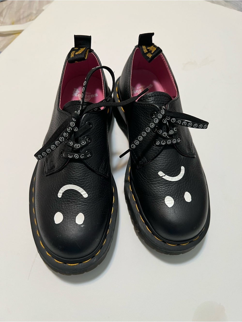 LAZY OAF X Dr. Martens Bex Happy Sad Lace Up Oxfords